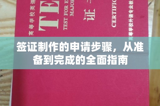 和硕签证制作的申请步骤，从准备到完成的全面指南