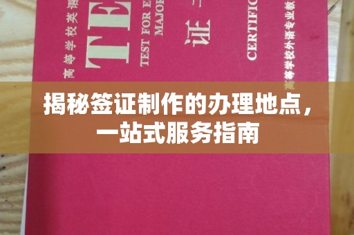 和硕揭秘签证制作的办理地点，一站式服务指南